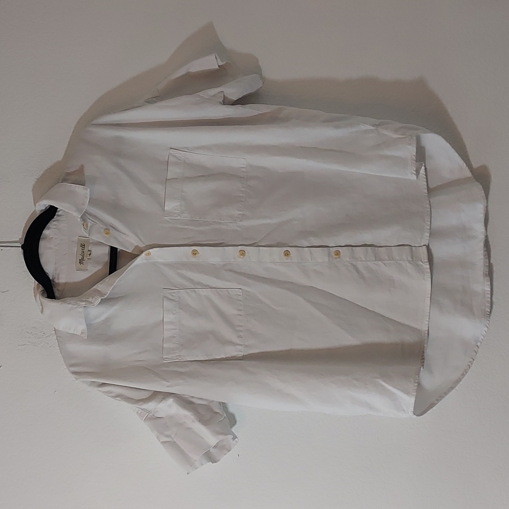 Madewell White Small Button Down Shirt